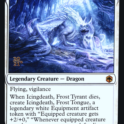Icingdeath, Frost Tyrant [Adventures in the Forgotten Realms Promos] Prerelease Foil
