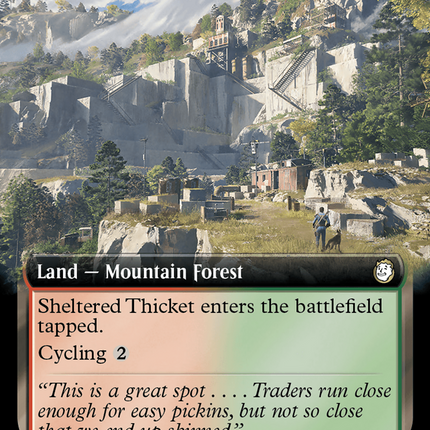 Sheltered Thicket (Extended Art) [Fallout] Surge Foil