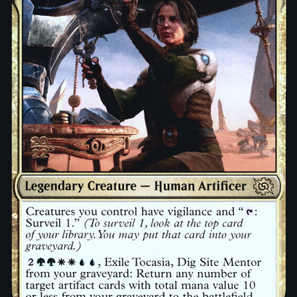Tocasia, Dig Site Mentor [The Brothers' War Promos] Prerelease Foil