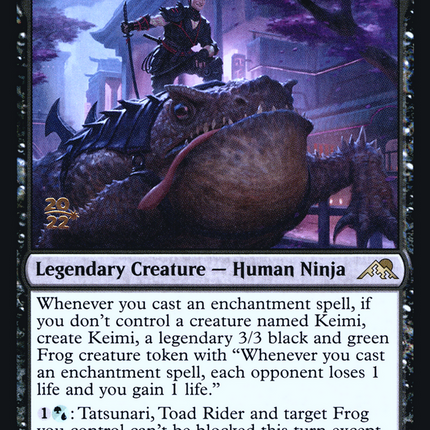 Tatsunari, Toad Rider [Kamigawa: Neon Dynasty Promos] Prerelease Foil