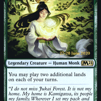 Azusa, Lost but Seeking [Core Set 2021 Promos] Prerelease Foil