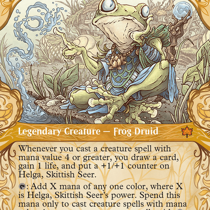 Helga, Skittish Seer (Showcase) [Bloomburrow] Foil