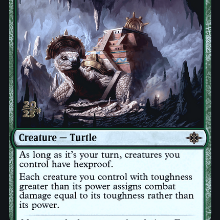 Bedrock Tortoise [The Lost Caverns of Ixalan Promos] Prerelease Foil