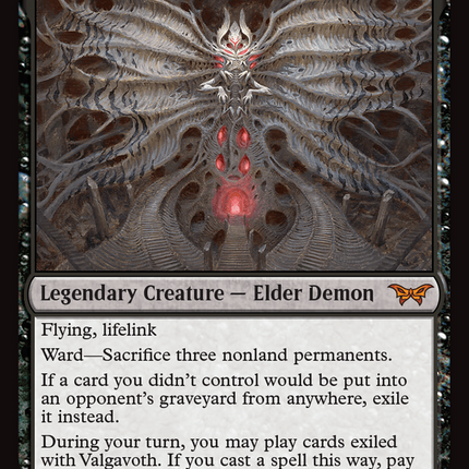 Valgavoth, Terror Eater [Duskmourn: House of Horror] Foil