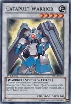 Catapult Warrior (Common / Short Print) [SP13-EN049] 1st Edition