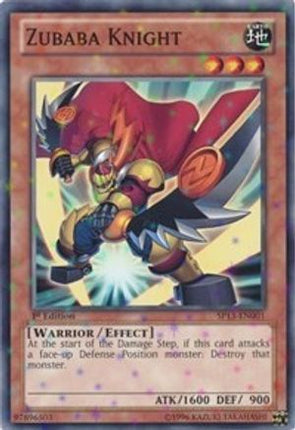 Zubaba Knight (Starfoil) (Starfoil Rare) [SP13-EN001] 1st Edition