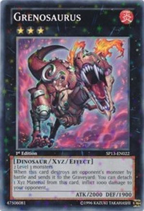 Grenosaurus (Starfoil) (Starfoil Rare) [SP13-EN022] 1st Edition