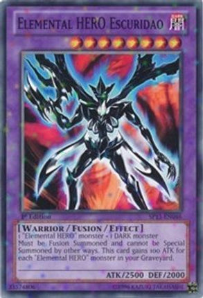 Elemental HERO Escuridao (Starfoil) (Starfoil Rare) [SP13-EN046] 1st Edition