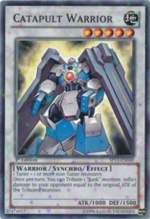 Catapult Warrior (Starfoil) (Starfoil Rare) [SP13-EN049] 1st Edition