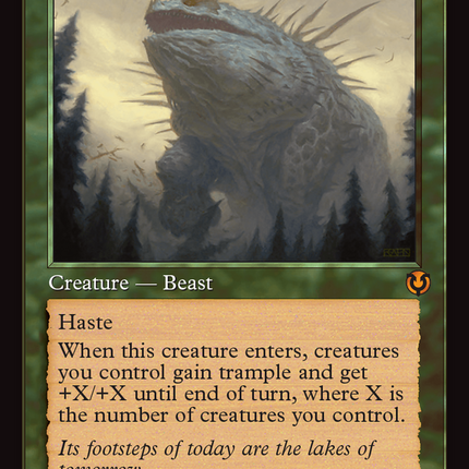 Craterhoof Behemoth (Retro Frame) [Innistrad Remastered] Foil