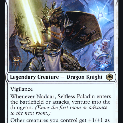 Nadaar, Selfless Paladin [Adventures in the Forgotten Realms Promos] Prerelease Foil