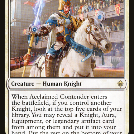 Acclaimed Contender [Throne of Eldraine Promos]