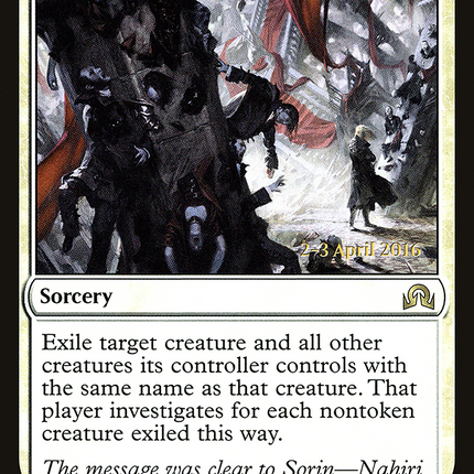 Declaration in Stone [Shadows over Innistrad Promos] Prerelease Foil