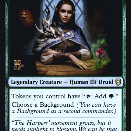 Jaheira, Friend of the Forest [Battle for Baldur's Gate Promos] Prerelease Foil