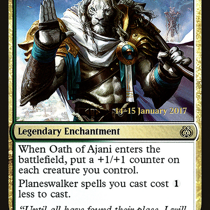 Oath of Ajani [Aether Revolt Promos] Prerelease Foil