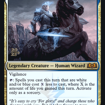 Will, Scion of Peace [Wilds of Eldraine Promos] Prerelease Foil