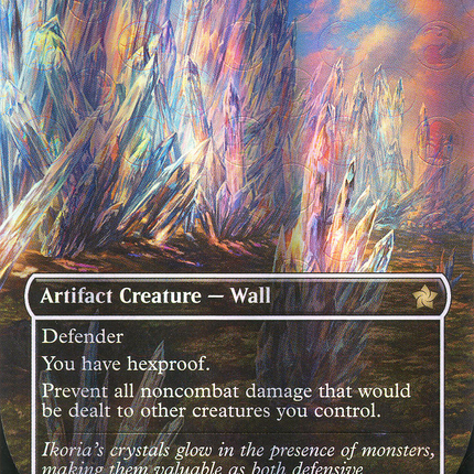 Crystal Barricade (Borderless) [Foundations] Mana Foil