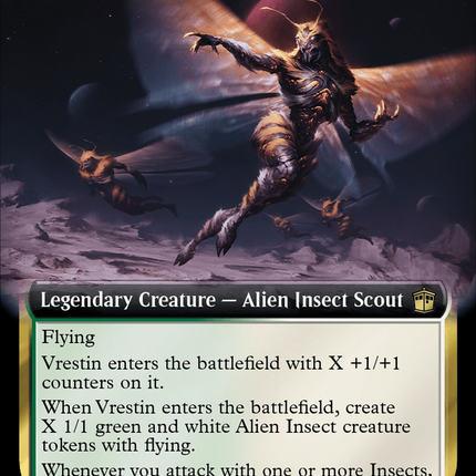 Vrestin, Menoptra Leader (Extended Art) [Doctor Who] Surge Foil