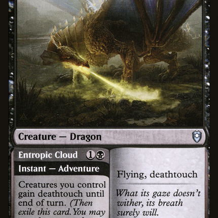 Topaz Dragon // Entropic Cloud [Commander Legends: Battle for Baldur's Gate]