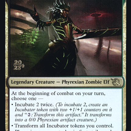 Glissa, Herald of Predation [March of the Machine Promos] Prerelease Foil