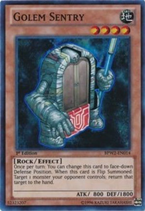 Golem Sentry (Super Rare) [BPW2-EN014] 1st Edition