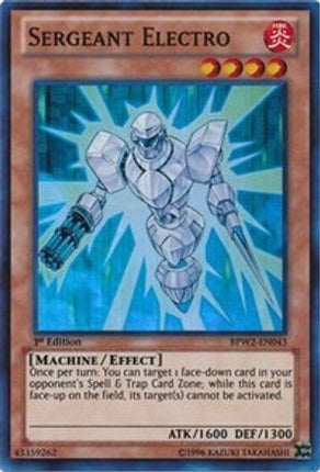 Sergeant Electro (Super Rare) [BPW2-EN043] 1st Edition