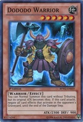Dododo Warrior (Super Rare) [BPW2-EN059] 1st Edition