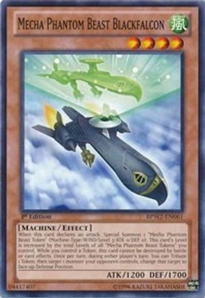 Mecha Phantom Beast Blackfalcon (Common / Short Print) [BPW2-EN061] 1st Edition