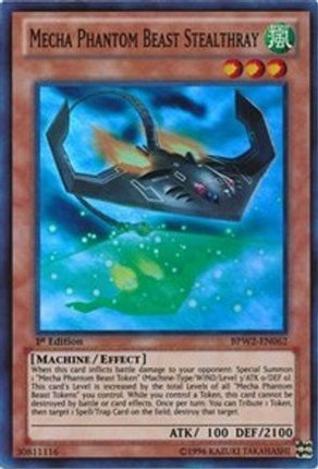 Mecha Phantom Beast Stealthray (Super Rare) [BPW2-EN062] 1st Edition