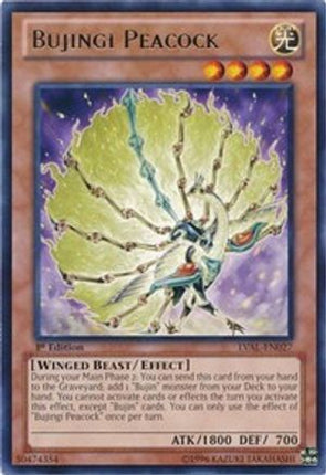 Bujingi Peacock (Rare) [LVAL-EN027] Unlimited