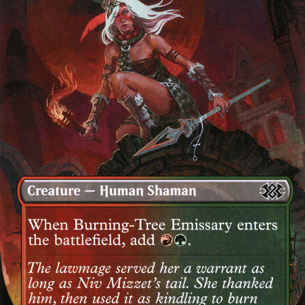 Burning-Tree Emissary (Borderless) [Double Masters 2022]