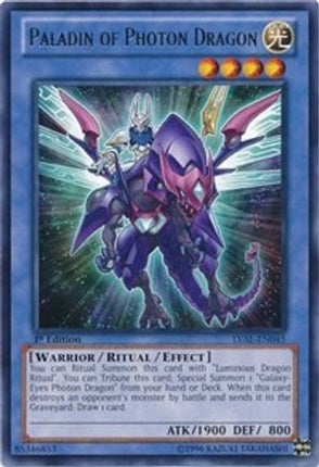 Paladin of Photon Dragon (Rare) [LVAL-EN045] 1st Edition