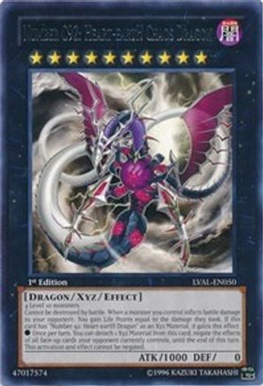 Number C92: Heart-eartH Chaos Dragon (Rare) [LVAL-EN050] 1st Edition