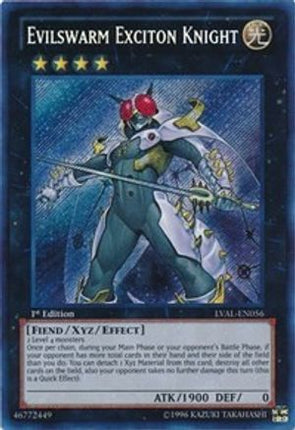 Evilswarm Exciton Knight (Secret Rare) [LVAL-EN056] Unlimited