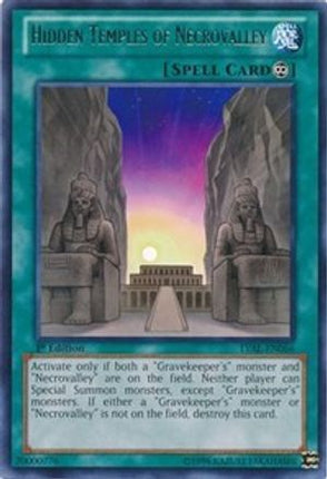 Hidden Temples of Necrovalley (Rare) [LVAL-EN066] 1st Edition