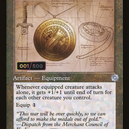 Sigil of Valor (Retro) [The Brothers' War Retro Artifacts] Serialized Foil