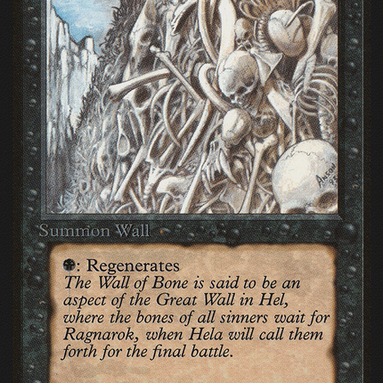 Wall of Bone [Limited Edition Beta]