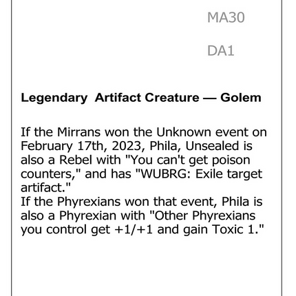 Phila, Unsealed [Unknown Event]