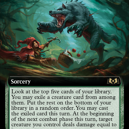 Feral Encounter (Extended Art) [Wilds of Eldraine]