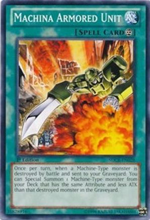 Machina Armored Unit (Common / Short Print) [SDCR-EN028] Structure Deck: Cyber Dragon Revolution 1st Edition