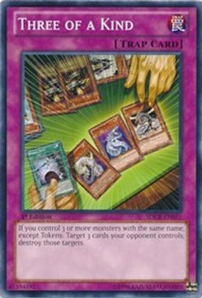 Three of a Kind (Common / Short Print) [SDCR-EN031] Structure Deck: Cyber Dragon Revolution 1st Edition