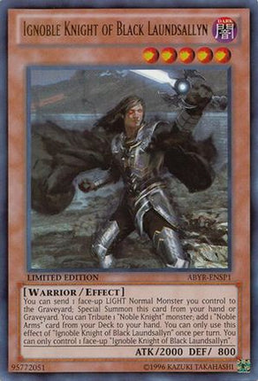 Ignoble Knight of Black Laundsallyn (ABYR-ENSP1) (Ultra Rare) [ABYR-ENSP1] Limited