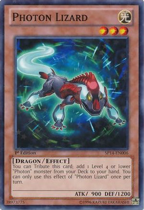 Photon Lizard (Starfoil) (Starfoil Rare) [SP14-EN006] 1st Edition