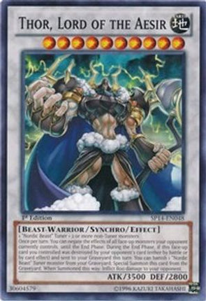 Thor, Lord of the Aesir (Common / Short Print) [SP14-EN048] 1st Edition