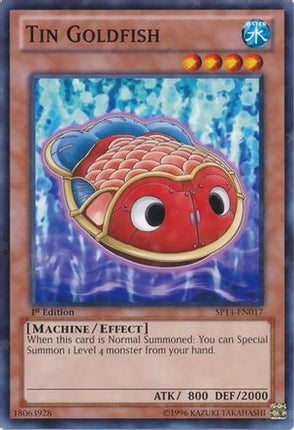 Tin Goldfish (Starfoil) (Starfoil Rare) [SP14-EN017] 1st Edition
