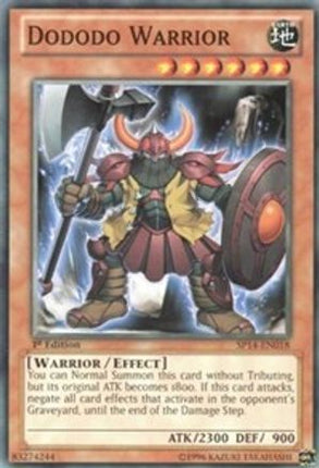 Dododo Warrior (Common / Short Print) [SP14-EN018] 1st Edition