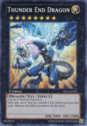 Thunder End Dragon (Starfoil) (Starfoil Rare) [SP14-EN021] 1st Edition