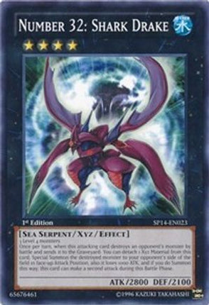 Number 32: Shark Drake (Common / Short Print) [SP14-EN023] 1st Edition