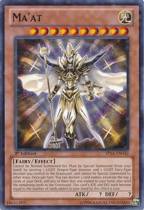 Ma'at (Starfoil) (Starfoil Rare) [SP14-EN042] 1st Edition