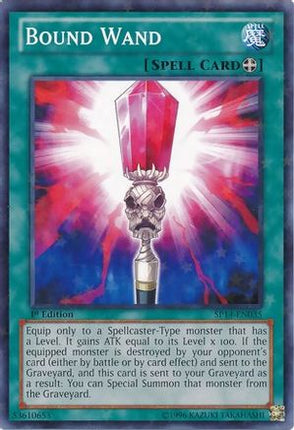 Bound Wand (Starfoil) (Starfoil Rare) [SP14-EN035] 1st Edition